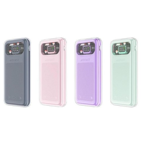 Powerbank 10000mAh Sparkling Series szybkie ładowanie 30W różowy Powerbank 10000mAh Sparkling Series szybkie ładowanie 30W różowy