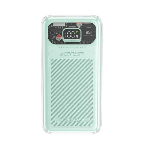 Powerbank 10000mAh Sparkling Series szybkie ładowanie 30W zielony Powerbank 10000mAh Sparkling Series szybkie ładowanie 30W zielony