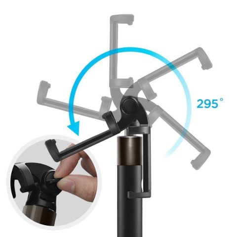 Wysokiej jakości kijek teleskopowy Selfie stick 18-77cm czarny Wysokiej jakości kijek teleskopowy Selfie stick 18-77cm czarny