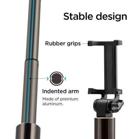 Wysokiej jakości kijek teleskopowy Selfie stick 18-77cm czarny Wysokiej jakości kijek teleskopowy Selfie stick 18-77cm czarny