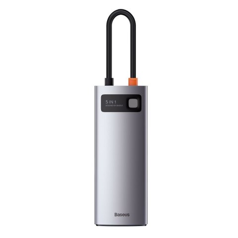 5w1 wielofunkcyjny HUB USB-C PD 100W HDMI 4K 3x USB 3.2 szary 5w1 wielofunkcyjny HUB USB-C PD 100W HDMI 4K 3x USB 3.2 szary