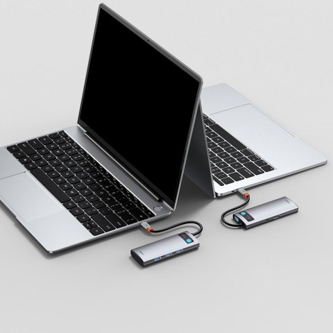 5w1 wielofunkcyjny HUB USB-C PD 100W HDMI 4K 3x USB 3.2 szary 5w1 wielofunkcyjny HUB USB-C PD 100W HDMI 4K 3x USB 3.2 szary