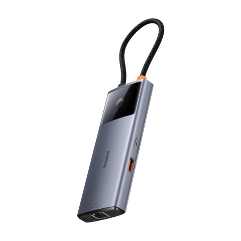 6w1 HUB Adapter USB-C do USB-A / USB-C / PD / HDMI / RJ-45 czarny 6w1 HUB Adapter USB-C do USB-A / USB-C / PD / HDMI / RJ-45 czarny