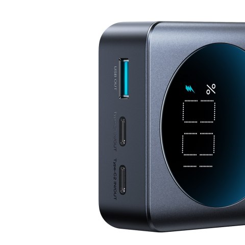 Cyfrowy powerbank 20000mAH 65W 3A USB USB-C czarny Cyfrowy powerbank 20000mAH 65W 3A USB USB-C czarny