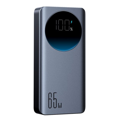 Cyfrowy powerbank 20000mAH 65W 3A USB USB-C czarny Cyfrowy powerbank 20000mAH 65W 3A USB USB-C czarny