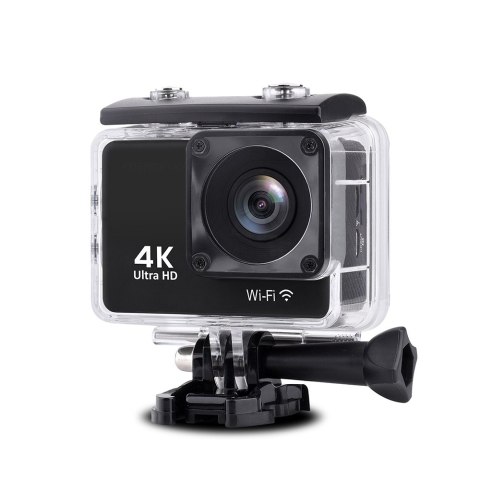 Kamera sportowa 4K Full HD Wi-Fi 16Mpx wodoodporna szerokokątna + akcesoria czarna Kamera sportowa 4K Full HD Wi-Fi 16Mpx wodoodporna szerokokątna + akcesoria czarna