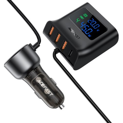 Ładowarka samochodowa 138W stacja ładująca 6 PORTÓW USB czarna Ładowarka samochodowa 138W stacja ładująca 6 PORTÓW USB czarna