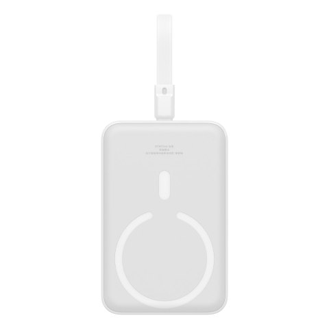 Mini Powerbank MagSafe 10000mAh 20W z kablem Lightning do iPhone 0.3m biały Mini Powerbank MagSafe 10000mAh 20W z kablem Lightning do iPhone 0.3m biały
