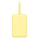 Mini Powerbank MagSafe 10000mAh 20W z kablem Lightning do iPhone 0.3m żółty