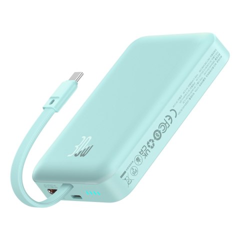 Mini Powerbank MagSafe 10000mAh 30W z kablem USB-C 0.3m niebieski Mini Powerbank MagSafe 10000mAh 30W z kablem USB-C 0.3m niebieski