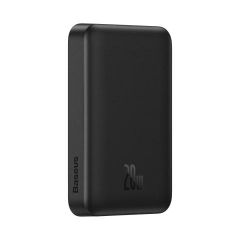 Mini powerbank 10000mAh z ładowaniem indukcyjnym MagSafe 15W PD QC 20W czarny Mini powerbank 10000mAh z ładowaniem indukcyjnym MagSafe 15W PD QC 20W czarny