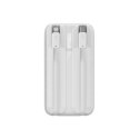 Powerbank z wyświetlaczem 10000mAh 22.5W Comet Series + kabel USB-A - USB-C 0.3m biały