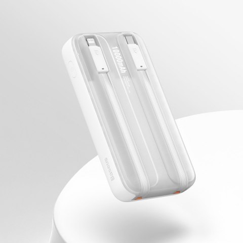 Powerbank z wyświetlaczem 10000mAh 22.5W Comet Series + kabel USB-A - USB-C 0.3m biały Powerbank z wyświetlaczem 10000mAh 22.5W Comet Series + kabel USB-A - USB-C 0.3m biały
