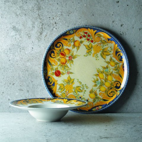 Talerz do pizzy z porcelany Barocco śr. 31 cm - zestaw 6 szt. Talerz do pizzy z porcelany Barocco śr. 31 cm - zestaw 6 szt.