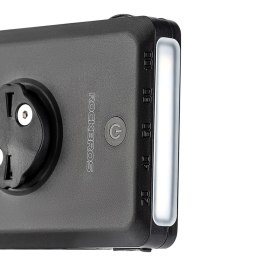 2w1 Lampka rowerowa przednia 150lm pod licznik z powerbankiem 5000mAh IPX6 - czarna
