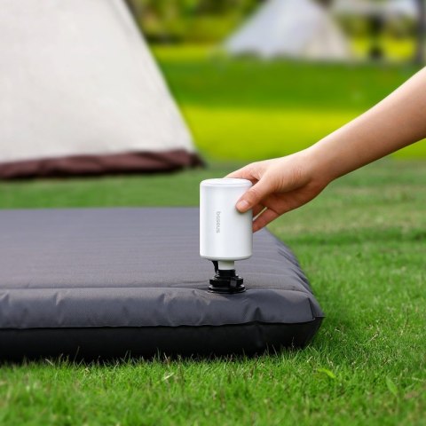 2w1 Pompka turystyczna do materaca i latarką LED PocketGo Pro - biała 2w1 Pompka turystyczna do materaca i latarką LED PocketGo Pro - biała
