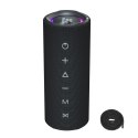 Głośnik przenośny Bluetooth Mirtune C2 24W + kable USB-C AUX - czarny