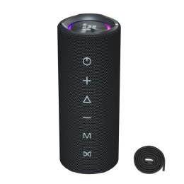 Głośnik przenośny Bluetooth Mirtune C2 24W + kable USB-C AUX - czarny