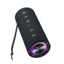 Głośnik przenośny Bluetooth Mirtune C2 24W + kable USB-C AUX - czarny