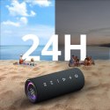 Głośnik przenośny Bluetooth Mirtune C2 24W + kable USB-C AUX - czarny