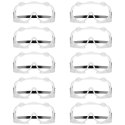 Gogle okulary ochronne BHP przeciwpyłowe - zestaw 10 szt.