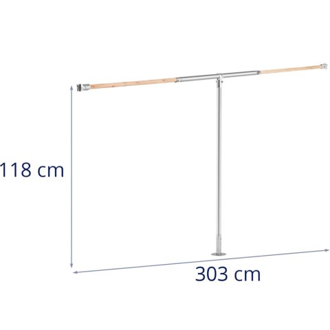 Grzęda dla kur ptaków do woliery 118 x 303 cm Grzęda dla kur ptaków do woliery 118 x 303 cm