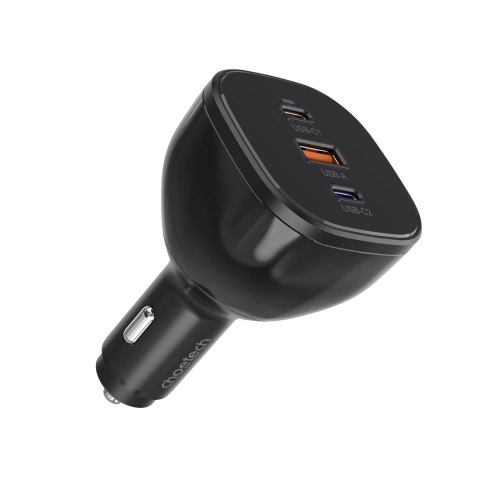 Ładowarka samochodowa 160W 2x USB-C PD 3.1 1x USB-A - czarna Ładowarka samochodowa 160W 2x USB-C PD 3.1 1x USB-A - czarna