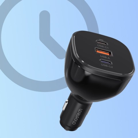 Ładowarka samochodowa 160W 2x USB-C PD 3.1 1x USB-A - czarna Ładowarka samochodowa 160W 2x USB-C PD 3.1 1x USB-A - czarna