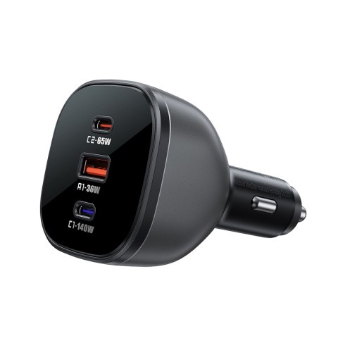 Ładowarka samochodowa B14 165W 2x USB-C 1x USB-A - czarna Ładowarka samochodowa B14 165W 2x USB-C 1x USB-A - czarna