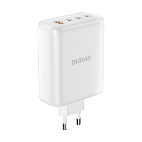 Ładowarka sieciowa GaN USB-A / 3x USB-C PD 140W biała Ładowarka sieciowa GaN USB-A / 3x USB-C PD 140W biała