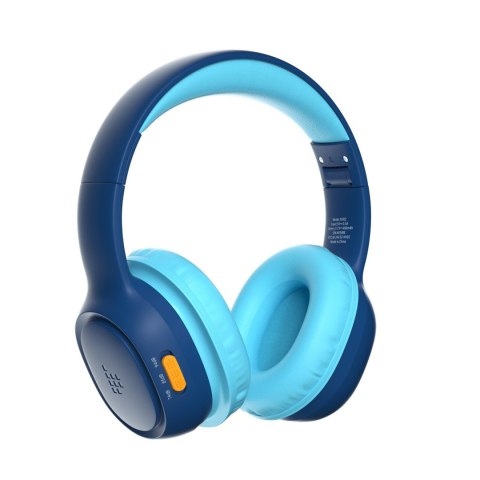 Słuchawki bezprzewodowe KH02 Bluetooth dla dzieci bezpieczne z kontrolą głośności - niebieskie Słuchawki bezprzewodowe KH02 Bluetooth dla dzieci bezpieczne z kontrolą głośności - niebieskie