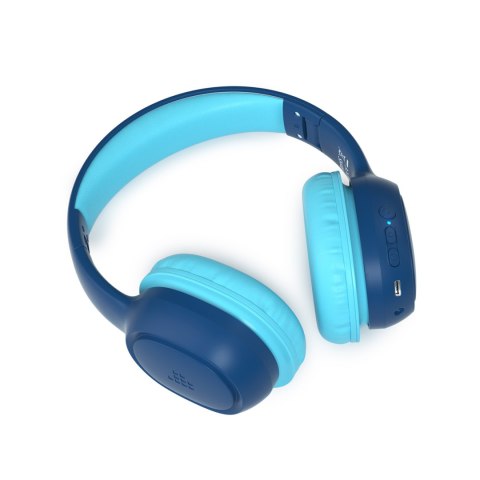 Słuchawki bezprzewodowe KH02 Bluetooth dla dzieci bezpieczne z kontrolą głośności - niebieskie Słuchawki bezprzewodowe KH02 Bluetooth dla dzieci bezpieczne z kontrolą głośności - niebieskie