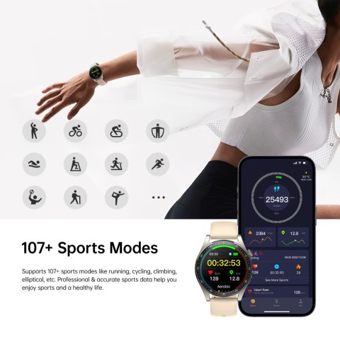 Smartwatch Classic Series z funkcją odbierania połączeń ekran 1.32'' IP68 - złoty Smartwatch Classic Series z funkcją odbierania połączeń ekran 1.32'' IP68 - złoty