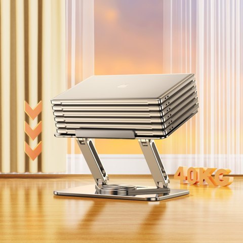 ZESTAW Podstawka pod laptopa aluminiowa 360 + podstawka do smartfona - srebrna ZESTAW Podstawka pod laptopa aluminiowa 360 + podstawka do smartfona - srebrna