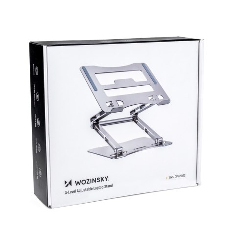 ZESTAW Podstawka pod laptopa aluminiowa + podstawka do smartfona - srebrna ZESTAW Podstawka pod laptopa aluminiowa + podstawka do smartfona - srebrna