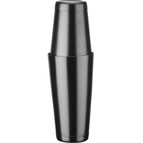 Zestaw barmański w tubie shaker jigger sitko muddler łyżka - czarny Zestaw barmański w tubie shaker jigger sitko muddler łyżka - czarny