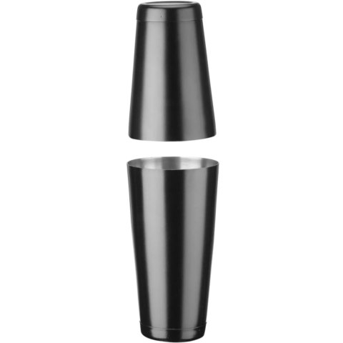 Zestaw barmański w tubie shaker jigger sitko muddler łyżka - czarny Zestaw barmański w tubie shaker jigger sitko muddler łyżka - czarny