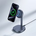 2w1 Ładowarka indukcyjna Orbit 2 Pro MagSafe Qi2 20W z chłodzeniem - szara