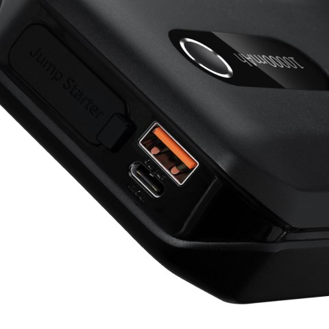 3w1 Urządzenie rozruchowe Car Jump Starter powerbank 10000mAh latarka LED - czarny 3w1 Urządzenie rozruchowe Car Jump Starter powerbank 10000mAh latarka LED - czarny