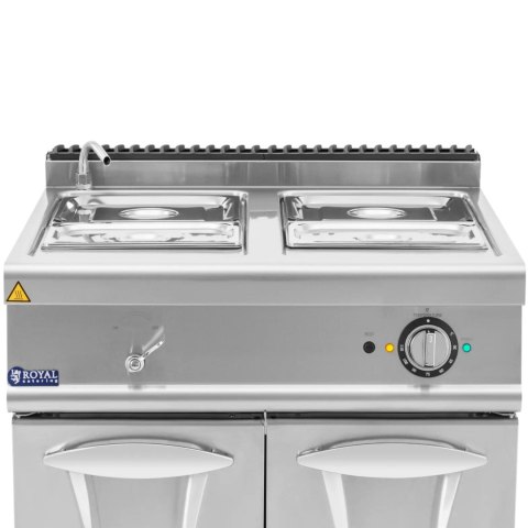 Bemar elektryczny z szafką kranem 2x GN 1/2 2x GN 1/3 6000 W Bemar elektryczny z szafką kranem 2x GN 1/2 2x GN 1/3 6000 W