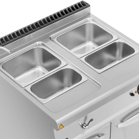 Bemar elektryczny z szafką kranem 2x GN 1/2 2x GN 1/3 6000 W Bemar elektryczny z szafką kranem 2x GN 1/2 2x GN 1/3 6000 W