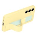 Etui case Samsung Standing Grip Case z uchwytem i podstawką do Galaxy S24 FE - żółte