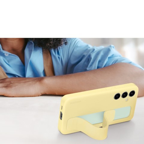 Etui case Samsung Standing Grip Case z uchwytem i podstawką do Galaxy S24 FE - żółte Etui case Samsung Standing Grip Case z uchwytem i podstawką do Galaxy S24 FE - żółte