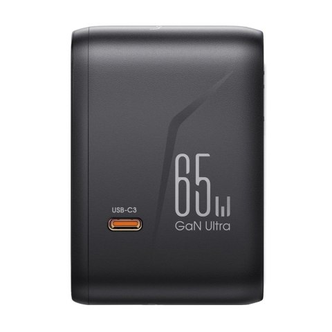 Ładowarka adapter podróżny uniwersalny 65W EU / US / JP / AU / UK / CN - czarny Ładowarka adapter podróżny uniwersalny 65W EU / US / JP / AU / UK / CN - czarny