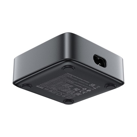 Ładowarka sieciowa stacja zasilania biurkowa Z6 GaN 2x USB-A 2x USB-C PD 65W - czarna Ładowarka sieciowa stacja zasilania biurkowa Z6 GaN 2x USB-A 2x USB-C PD 65W - czarna