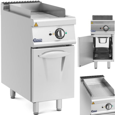 Płyta grillowa grill elektryczny ryflowany z szafką 33.5 x 55 cm 5.4 kW Płyta grillowa grill elektryczny ryflowany z szafką 33.5 x 55 cm 5.4 kW