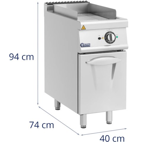 Płyta grillowa grill elektryczny ryflowany z szafką 33.5 x 55 cm 5.4 kW Płyta grillowa grill elektryczny ryflowany z szafką 33.5 x 55 cm 5.4 kW