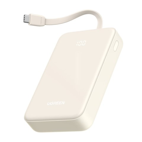 Powerbank 20000mAh 22.5W USB-C USB-A wbudowany kabel USB-C - biały Powerbank 20000mAh 22.5W USB-C USB-A wbudowany kabel USB-C - biały