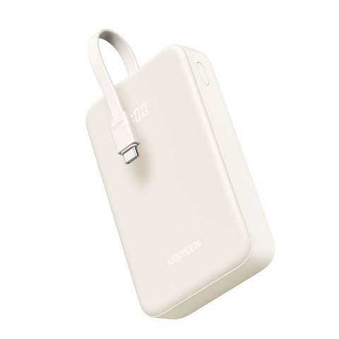 Powerbank 20000mAh 22.5W USB-C USB-A wbudowany kabel USB-C - biały Powerbank 20000mAh 22.5W USB-C USB-A wbudowany kabel USB-C - biały