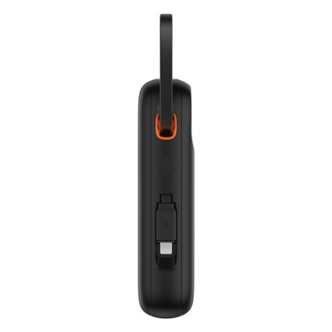 Powerbank QPow 2 20000mAh 30W z 2 wbudowanymi kablami USB-C - czarny Powerbank QPow 2 20000mAh 30W z 2 wbudowanymi kablami USB-C - czarny
